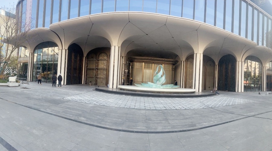 UHPC廠家-福建紫陽(yáng)隱翠公館UHPC門頭柱子造型工程