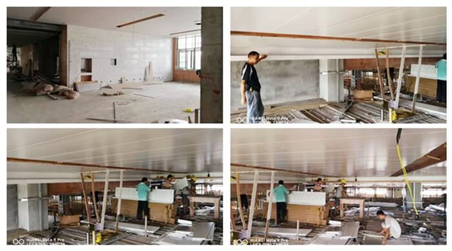 A級(jí)防火墻板安裝現(xiàn)場 A級(jí)防火墻板安裝現(xiàn)場