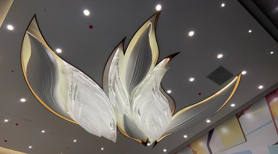 廣墾天河商業(yè)中心GRG仿葉子項(xiàng)目 廣墾天河商業(yè)中心GRG仿葉子項(xiàng)目