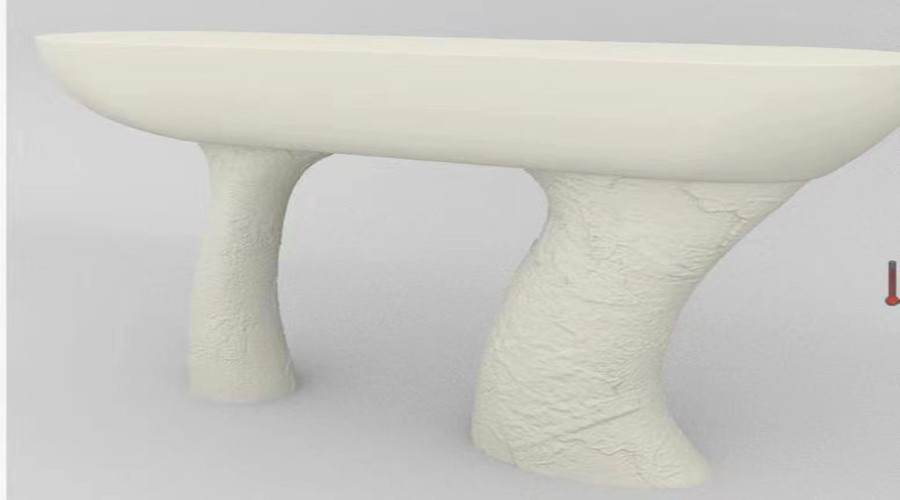 迪拜酒店玄關GRG茶幾造型 迪拜酒店玄關GRG茶幾造型