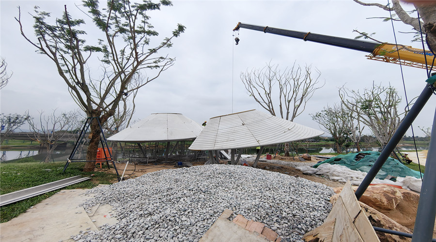 三亞海棠灣UHPC預制構件遮陽立面掛板項目 三亞海棠灣UHPC預制構件遮陽立面掛板項目