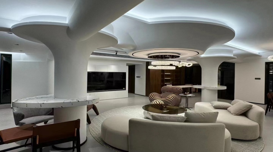 清遠(yuǎn)別墅美林湖GRG柱子天花項目 清遠(yuǎn)別墅美林湖GRG柱子天花項目