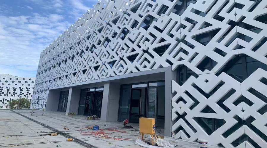 海南陵水體育中心UHPC幕墻圖騰板 海南陵水體育中心UHPC幕墻圖騰板