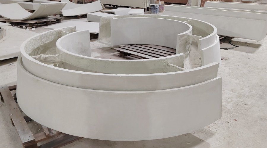 惠州大亞灣石化區(qū)綜合能源站GRC樹池坐凳項目 惠州大亞灣石化區(qū)綜合能源站GRC樹池坐凳項目