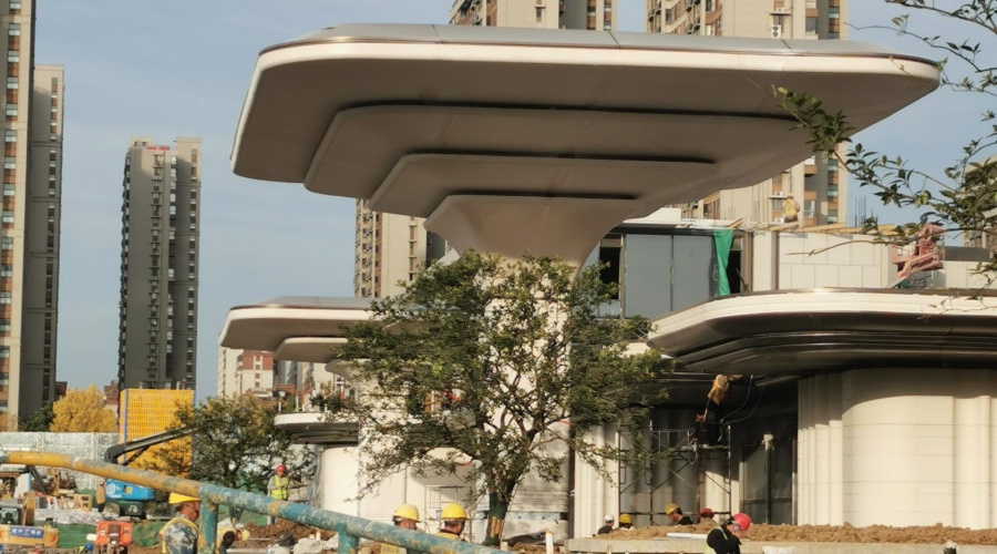 UHPC幕墻板與柱子 UHPC幕墻板與柱子