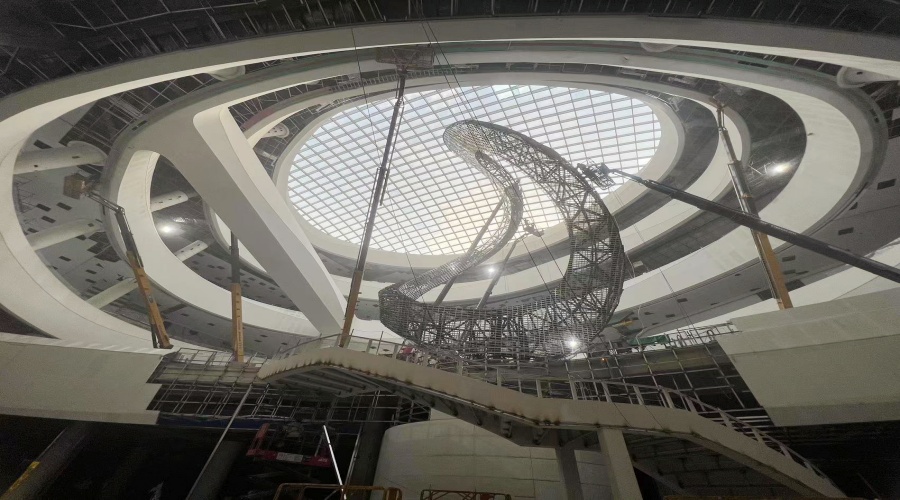 GRG構件安裝現場 GRG構件安裝現場