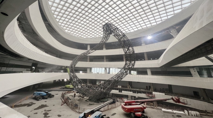 GRG構件安裝現場 GRG構件安裝現場