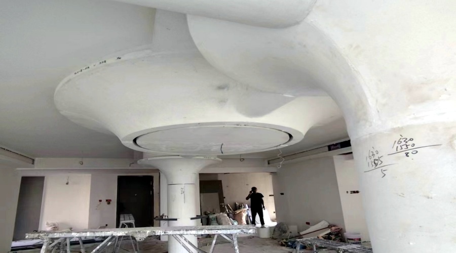 GRG構件安裝現場 GRG構件安裝現場